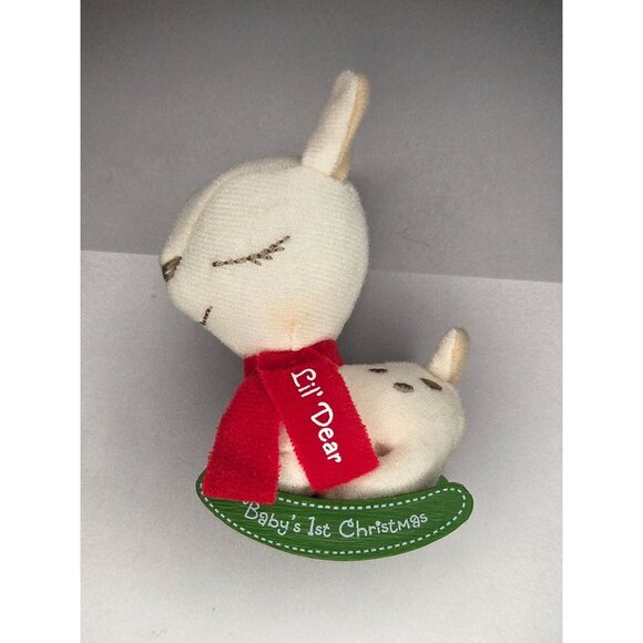 Hallmark Keepsake 2014 Lil Dear Babys 1st Christmas Ornament New Old Stock - Picture 3 of 8
